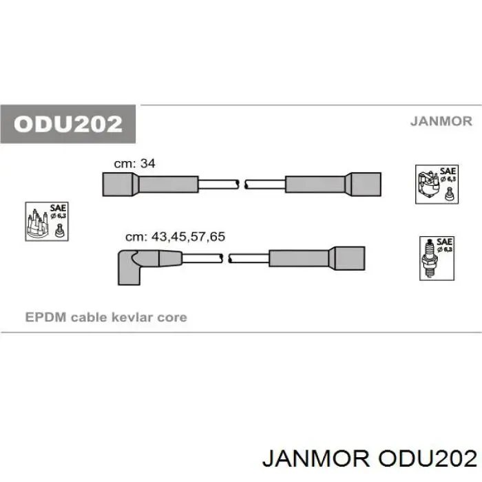 ODU202 Janmor высоковольтные провода