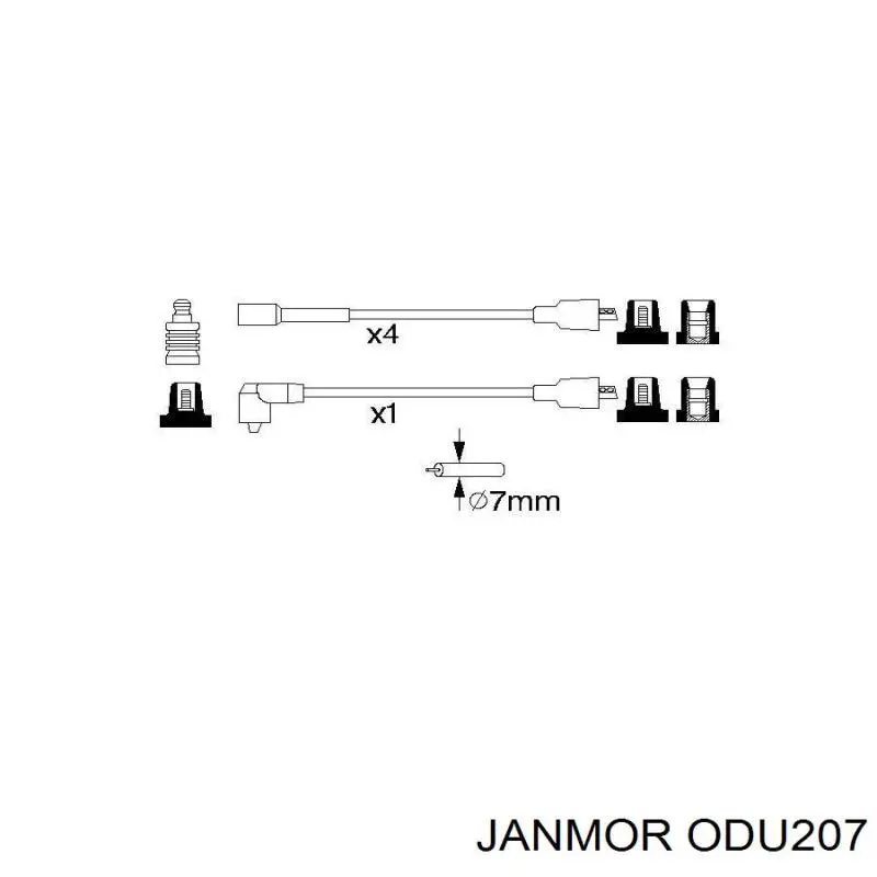 ODU207 Janmor высоковольтные провода