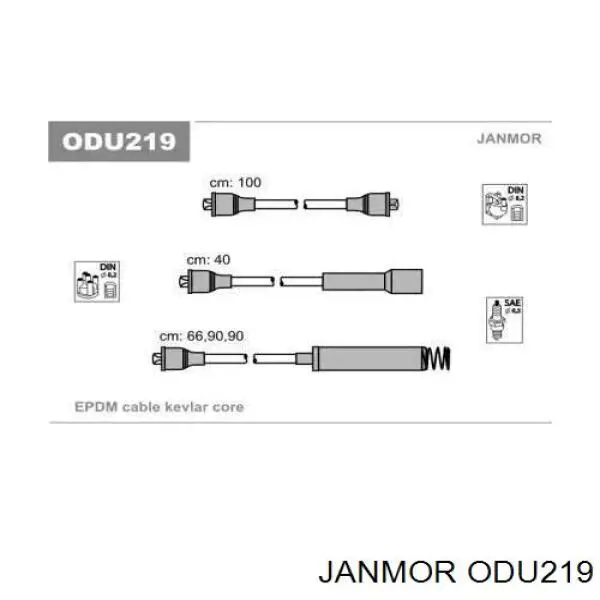 Высоковольтные провода ODU219 Janmor