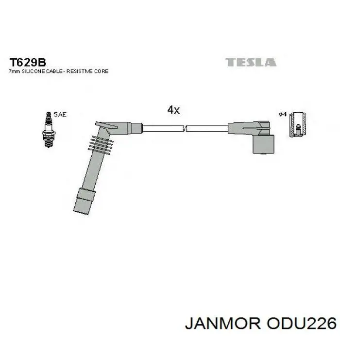 ODU226 Janmor высоковольтные провода