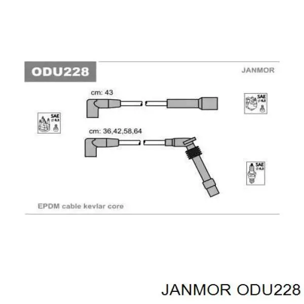 ODU228 Janmor высоковольтные провода