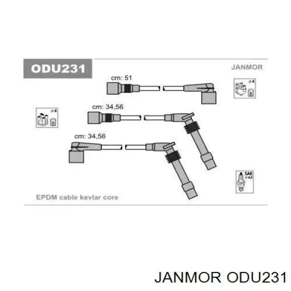 ODU231 Janmor высоковольтные провода