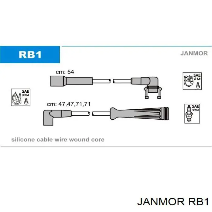 RB1 Janmor высоковольтные провода