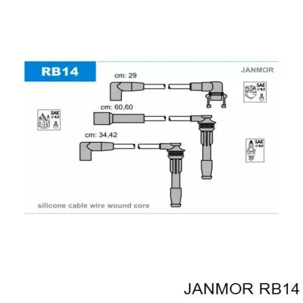 RB14 Janmor высоковольтные провода