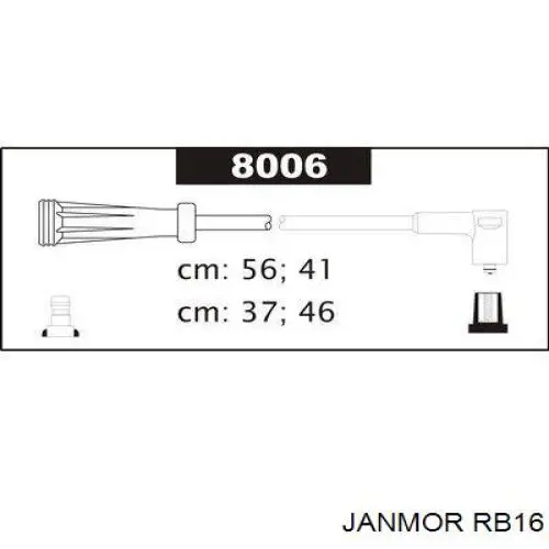 RB16 Janmor Провода высоковольтные