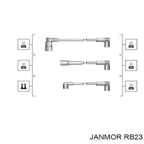 RB23 Janmor высоковольтные провода