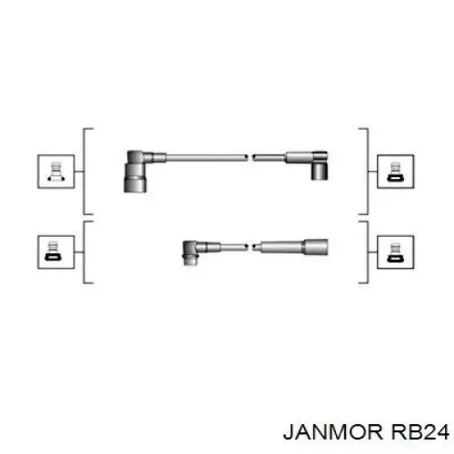 Высоковольтные провода RB24 Janmor