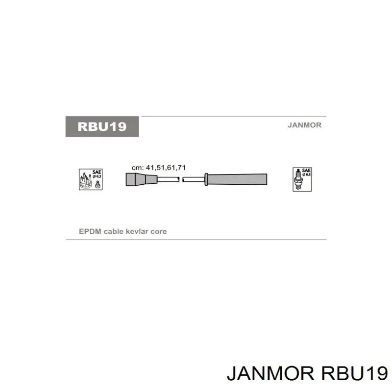 RBU19 Janmor высоковольтные провода