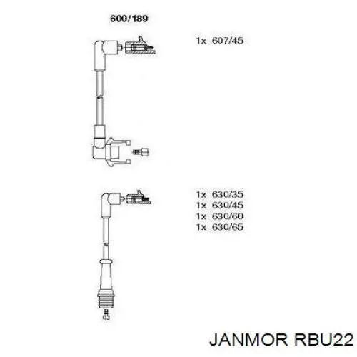 RBU22 Janmor высоковольтные провода