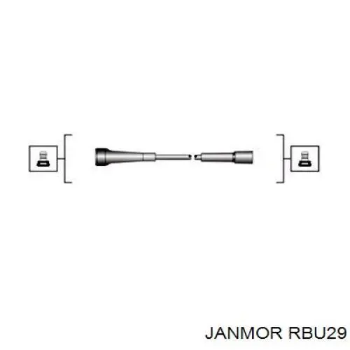 Высоковольтные провода RBU29 Janmor