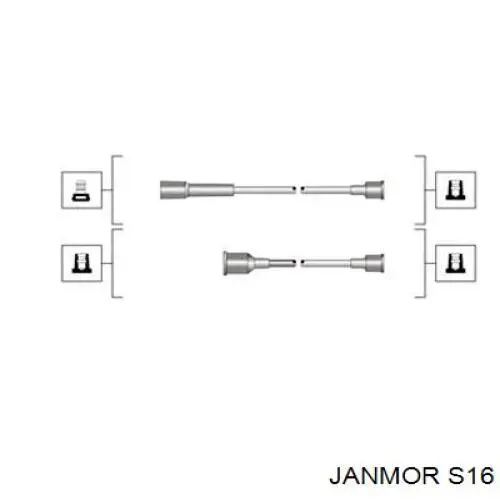 Высоковольтные провода S16 Janmor