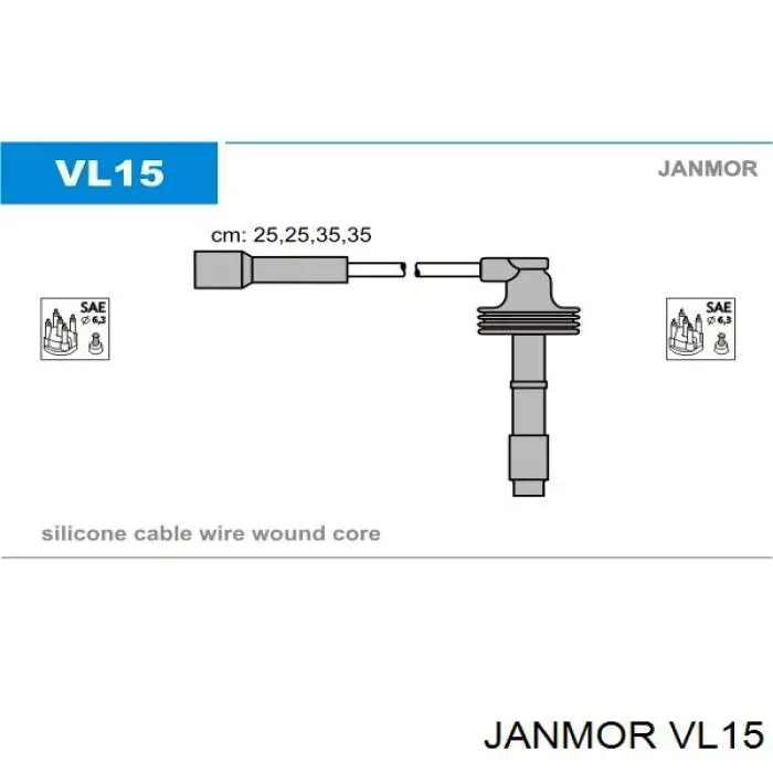 Высоковольтные провода VL15 Janmor