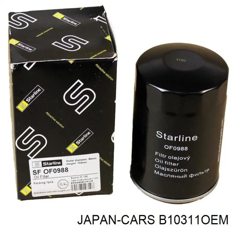 Фильтр очистки масла центробежный Japan Cars B10311OEM цена, от 8.80 USD