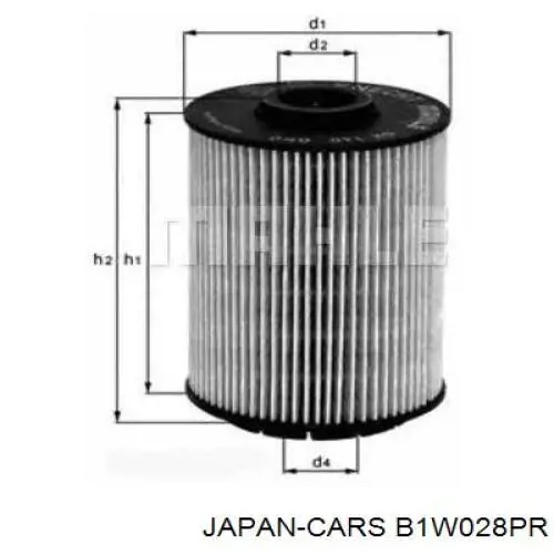 Фильтр очистки масла центробежный Japan Cars B1W028PR цена, от 6.21 USD
