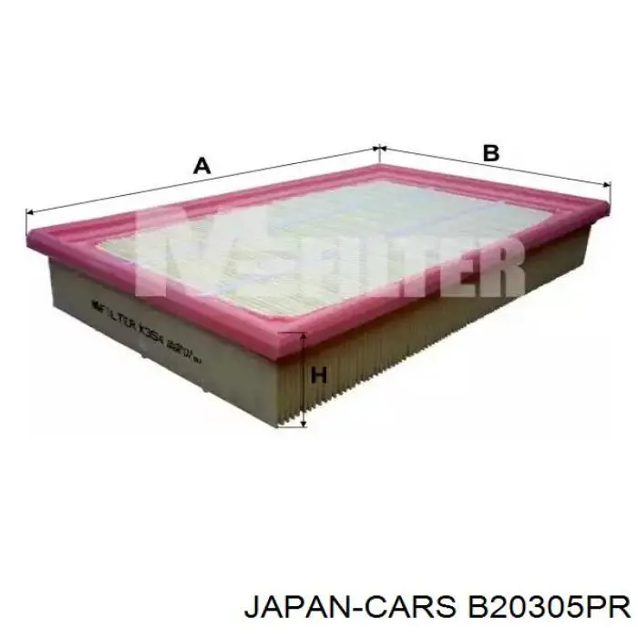 Купить B20305PR Japan Cars Автомобильный фильтр воздуха