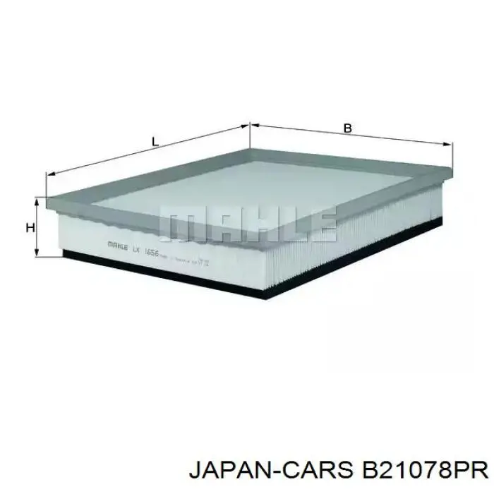 Filtro de aire B21078PR Japan Cars