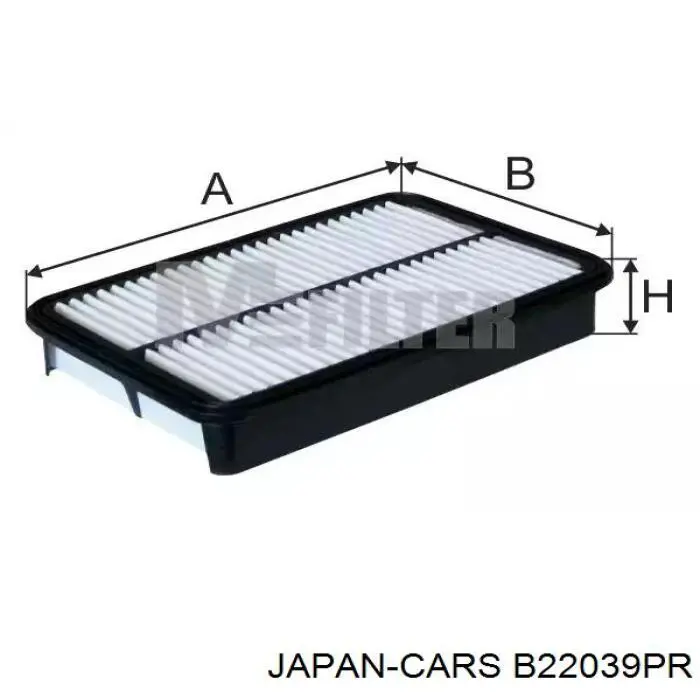 Filtro de aire B22039PR Japan Cars