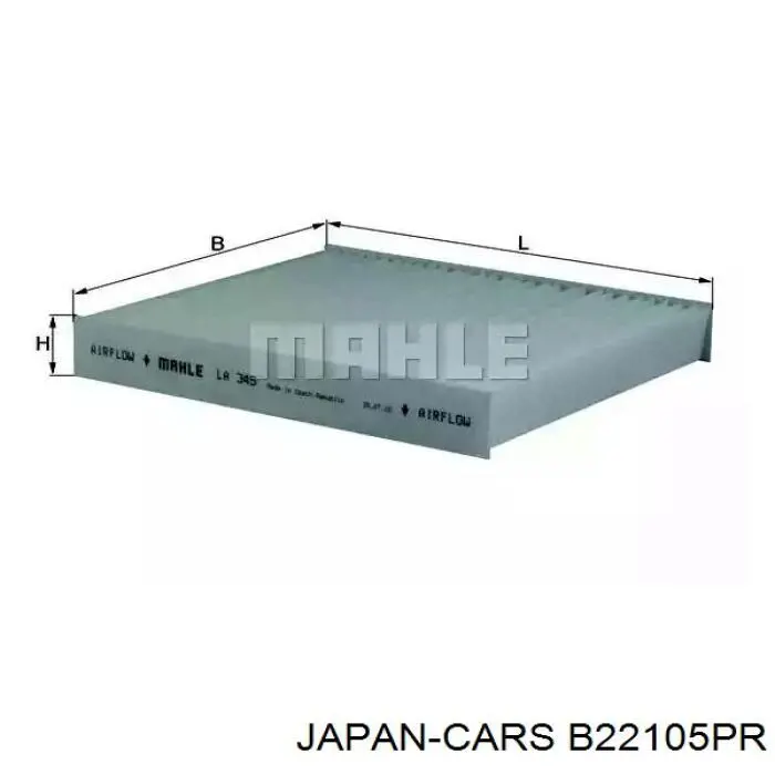 Элемент воздушного фильтра Japan Cars B22105PR цена, от 12.10 USD