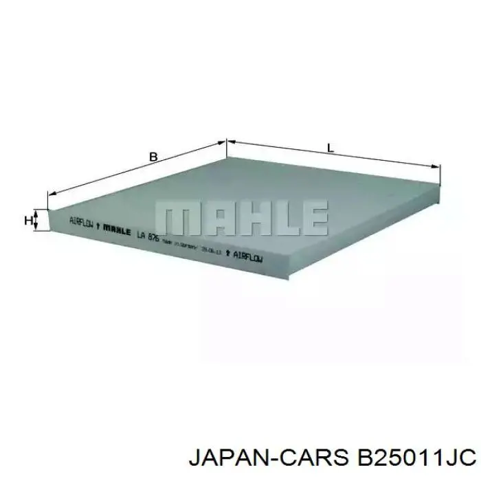 B25011JC Japan Cars Воздушный фильтр двигателя