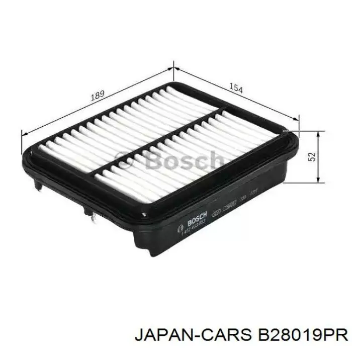 Filtro de aire B28019PR Japan Cars