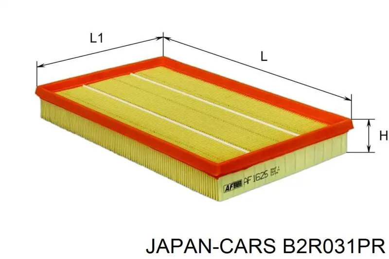 B2R031PR Japan Cars воздушный фильтр