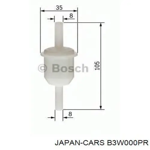 Купить B3W000PR Japan Cars Фильтр-отстойник топлива грубой очистки