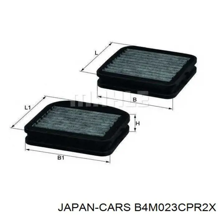 Фильтр салона JAPAN CARS B4M023CPR2X