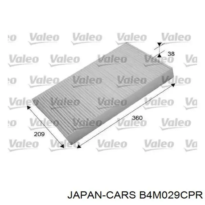 Фильтр салона JAPAN CARS B4M029CPR