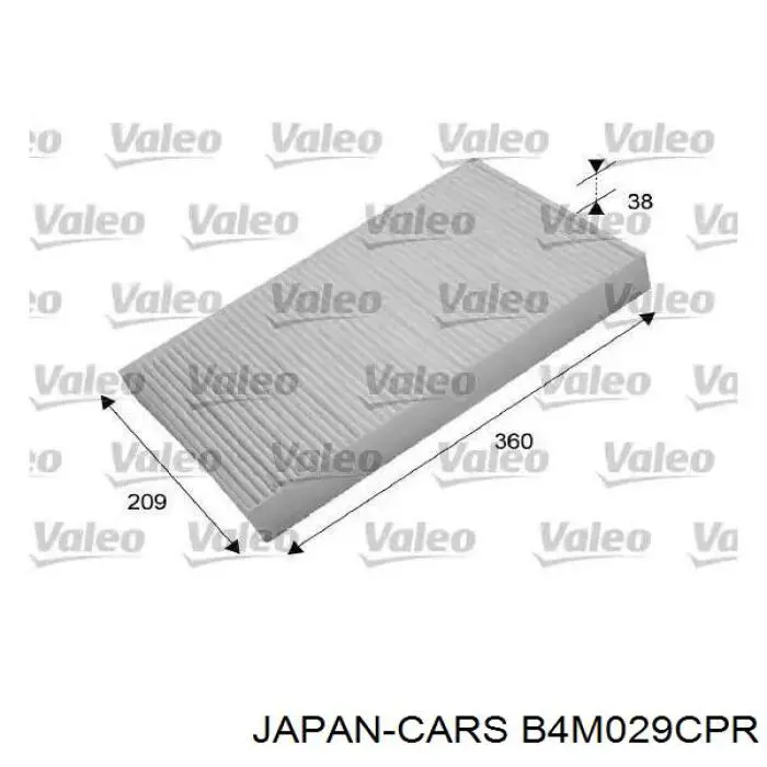 Фильтр салона B4M029CPR Japan Cars