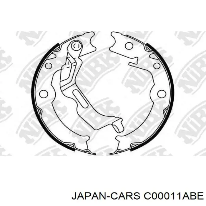 Колодки ручника C00011ABE Japan Cars