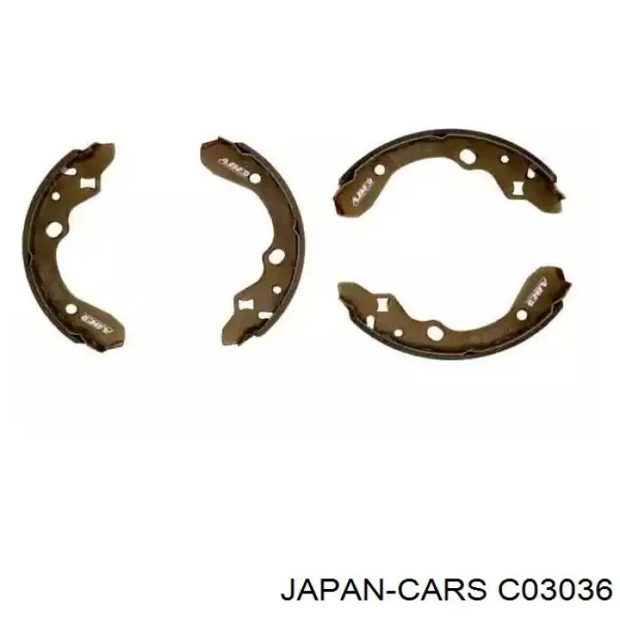 Задние барабанные колодки C03036 Japan Cars