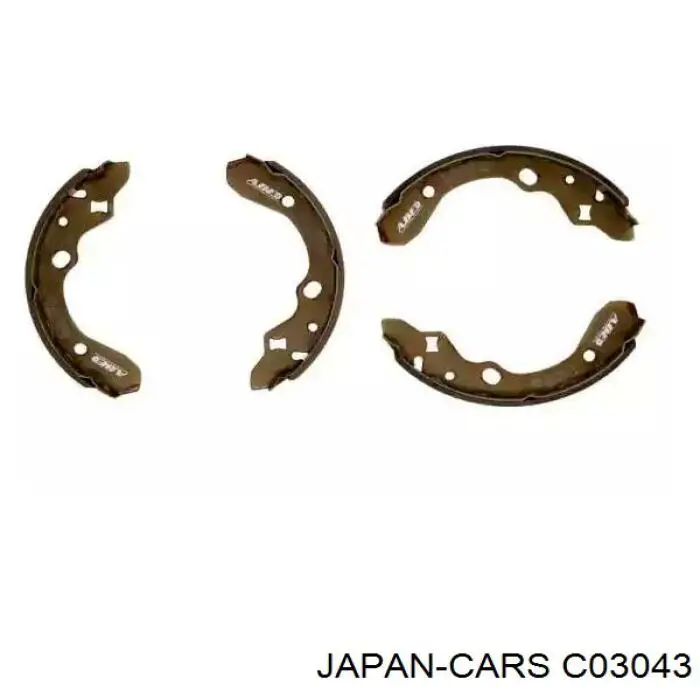 C03043 Japan Cars колодки тормозные задние барабанные
