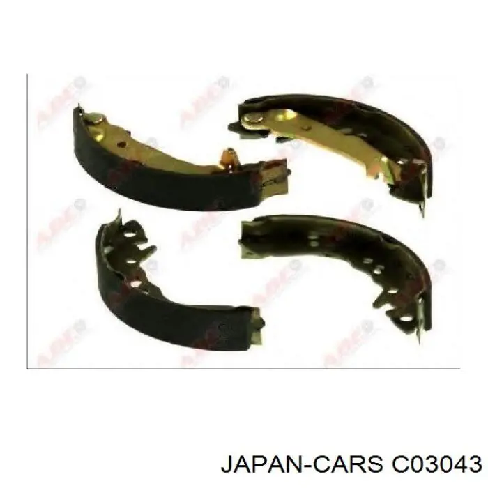 Тормоза рабочие задние ножные и тормозные барабаны Japan Cars C03043 цена, от 23.01 USD