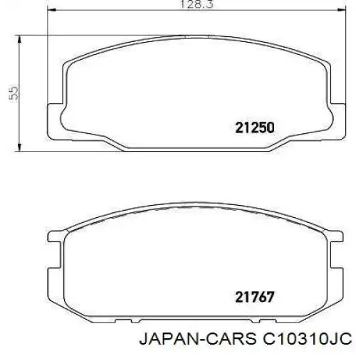 Колодки Japan Cars C10310JC цена, от 18.37 USD