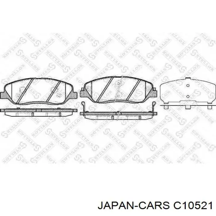 Передние тормозные колодки C10521 Japan Cars