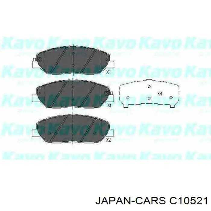 C10521 Japan Cars Колодки передние