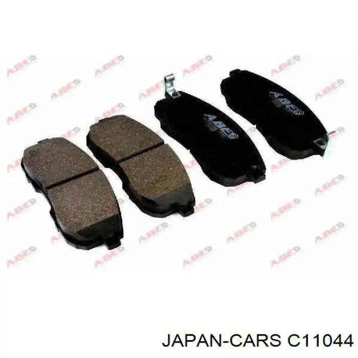 C11044 Japan Cars колодки тормозные передние дисковые