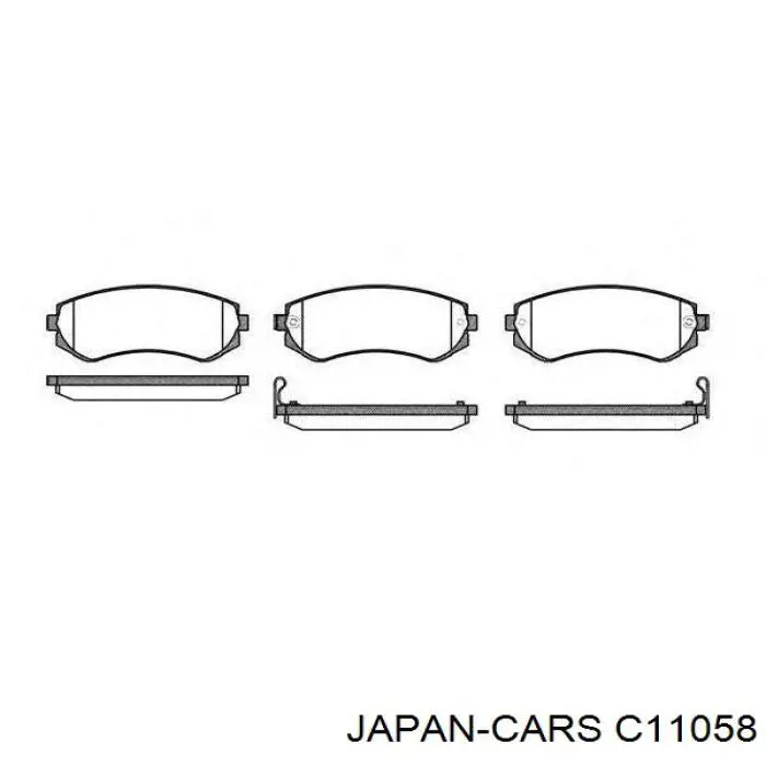 Передние тормозные колодки C11058 Japan Cars