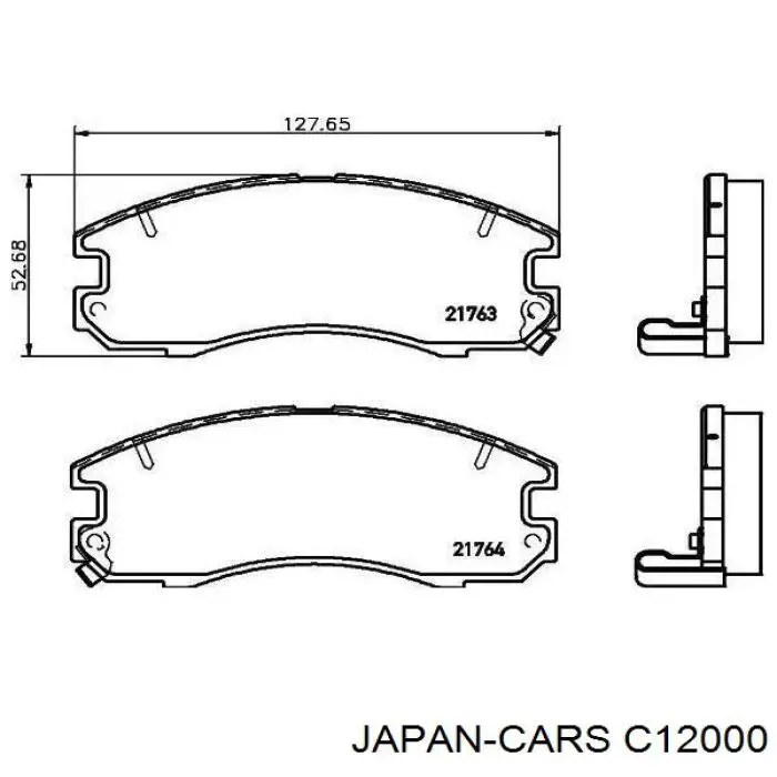 Передние тормозные колодки C12000 Japan Cars