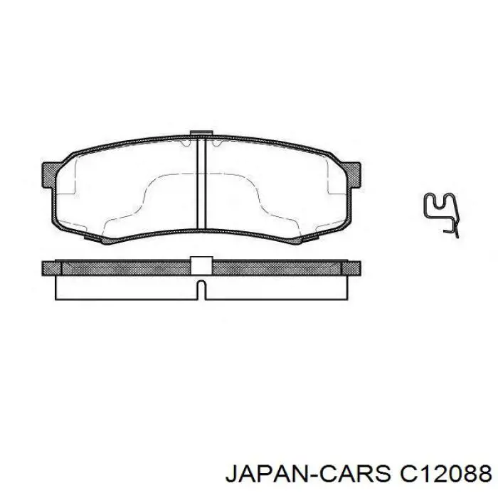 Передние тормозные колодки C12088 Japan Cars