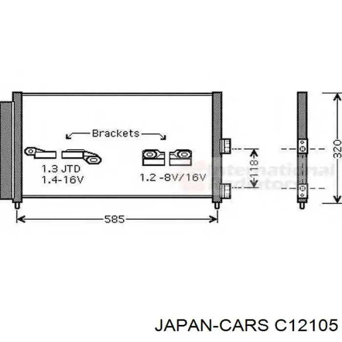 Колодки тормозные передние дисковые Japan Cars C12105