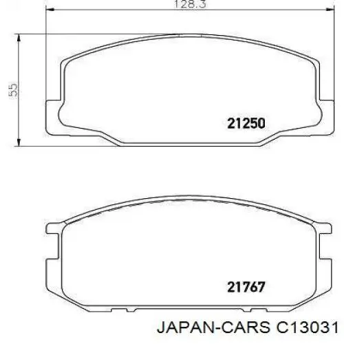 Купить C13031 Japan Cars Колодки тормозные