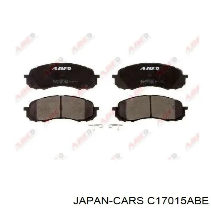 Колодки тормозные передние дисковые JAPAN CARS C17015ABE