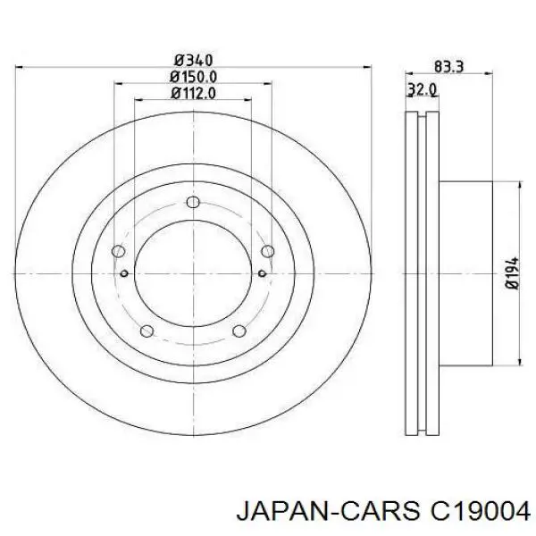 Колодки Japan Cars C19004 цена, от 21.63 USD