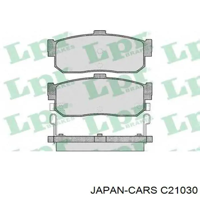 C21030 Japan Cars задние тормозные колодки