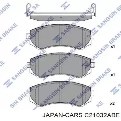 Задние тормозные колодки C21032ABE Japan Cars