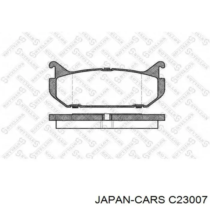 Задние тормозные колодки C23007 Japan Cars