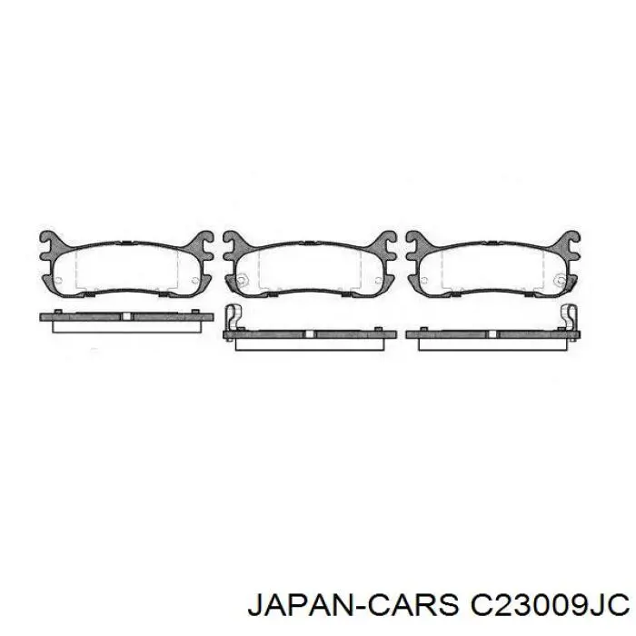 Задние тормозные колодки C23009JC Japan Cars