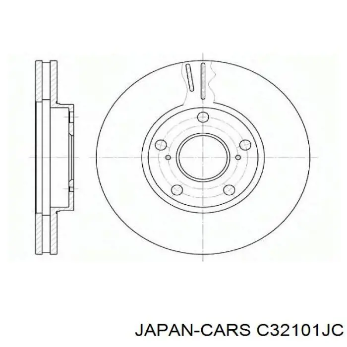 C32101JC Japan Cars Диск тормозной передний