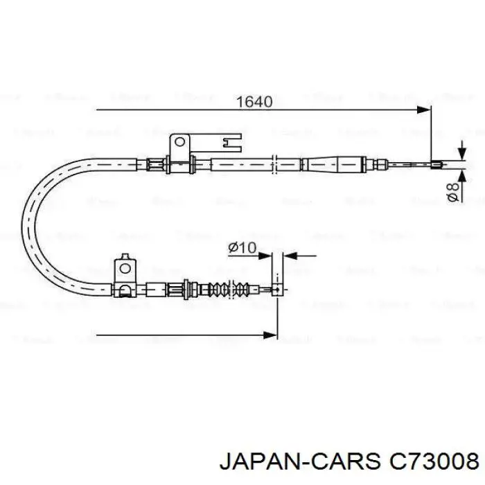 Трос ручника C73008 Japan Cars